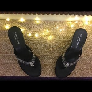 Romano Palai wedge thong sandals